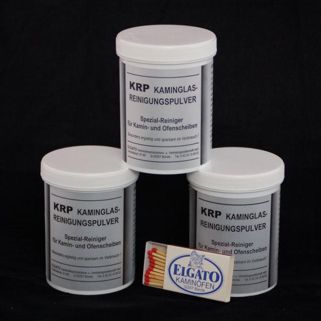 Die besonders ergiebige 250g-Dose Kaminglas-Reinigungspulver
